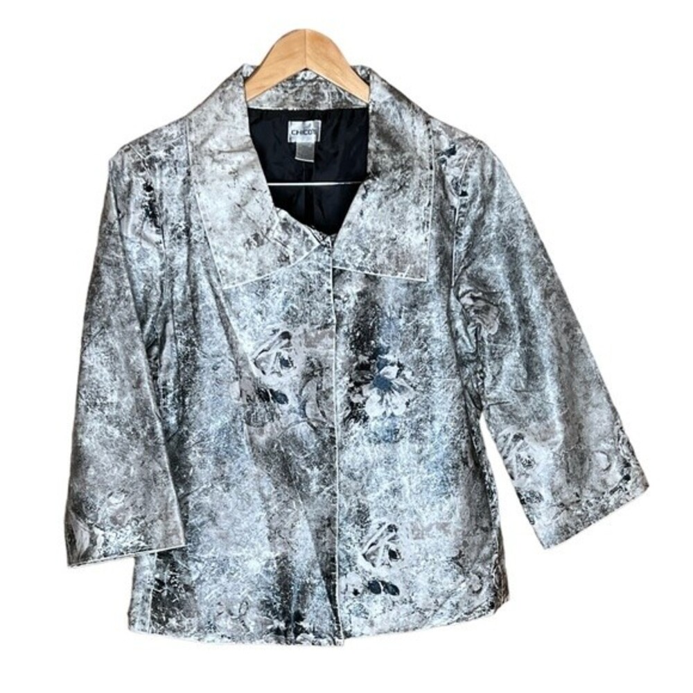 CHICO’S Metallic silver and black by Chico’sSize 1